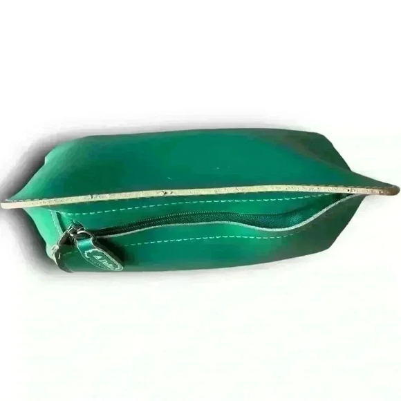 Vintage Delta Airlines Travel Amenity Green Bag Cosmetic Make Up Toiletry Pouch - Picture 6 of 10